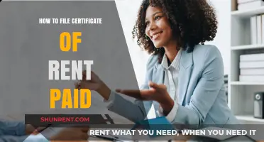 Filing Your Certificate of Rent Paid: A Step-by-Step Guide
