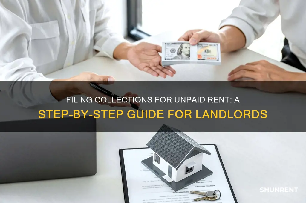 how to file collections on someone rent