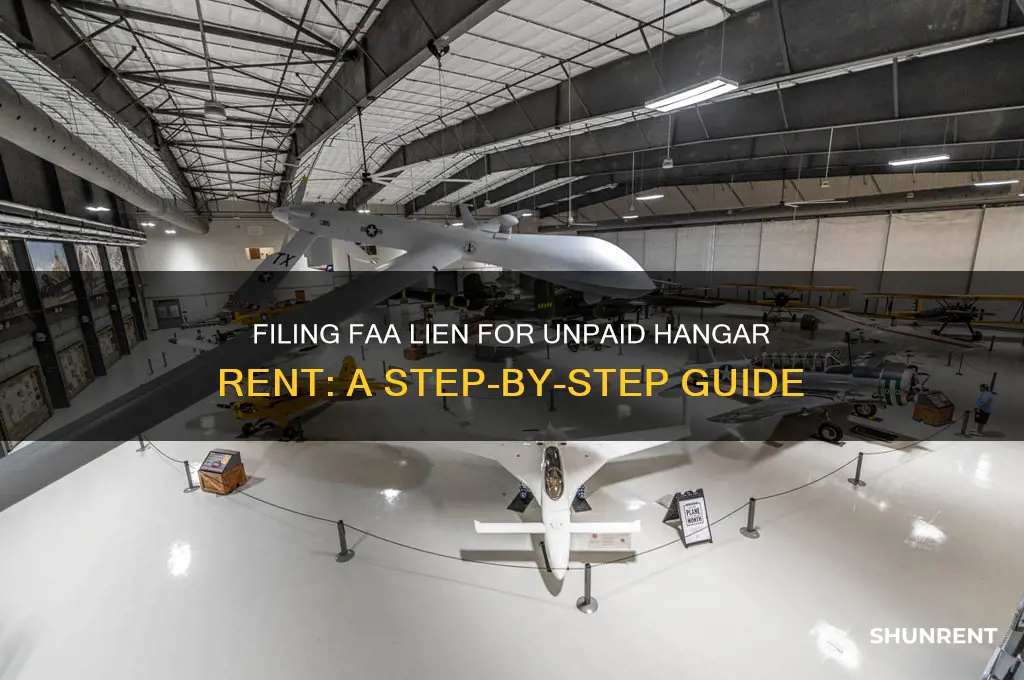 how to file faa lien for unapid hangar rent