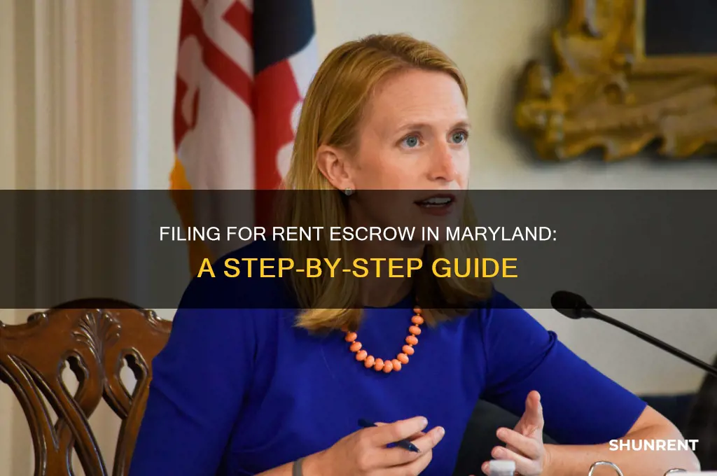 how to file for rent escrow maryland