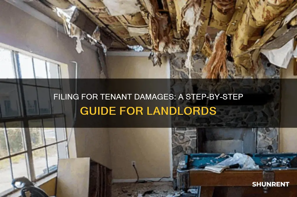 how to file for tenant damages in renting