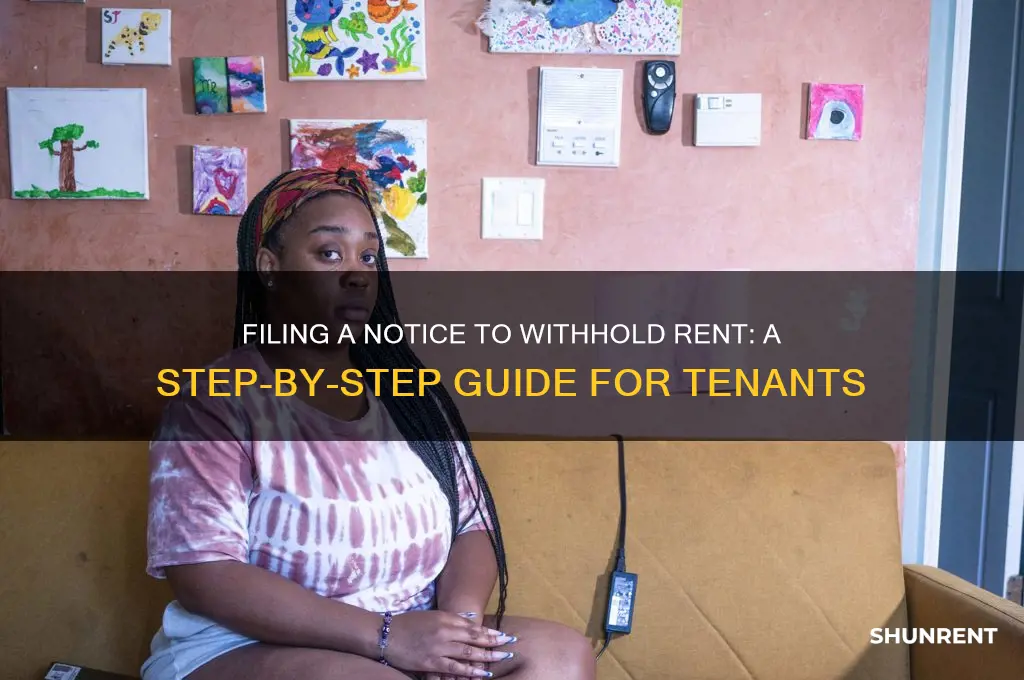 how to file notice of intent to withhold rent