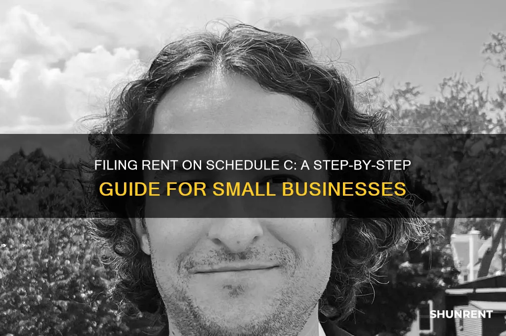 how to file rent on schedule c