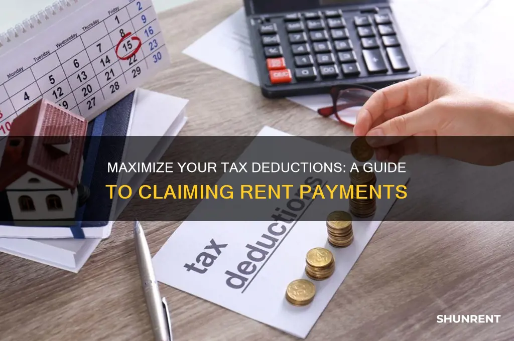 how to file rent paid on taxes