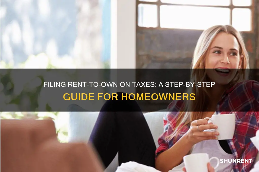 how to file rent to own on taxes