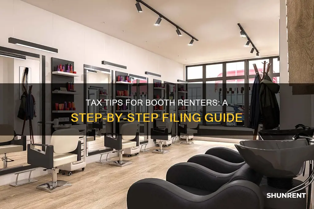 how to file taxes as a booth renter