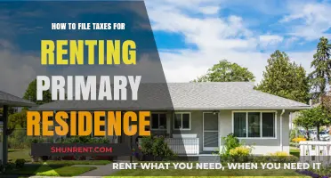 Renting Your Primary Home? A Step-by-Step Guide to Filing Taxes