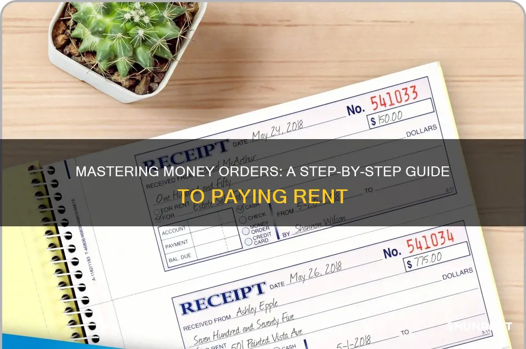 how to fill a money order for rent