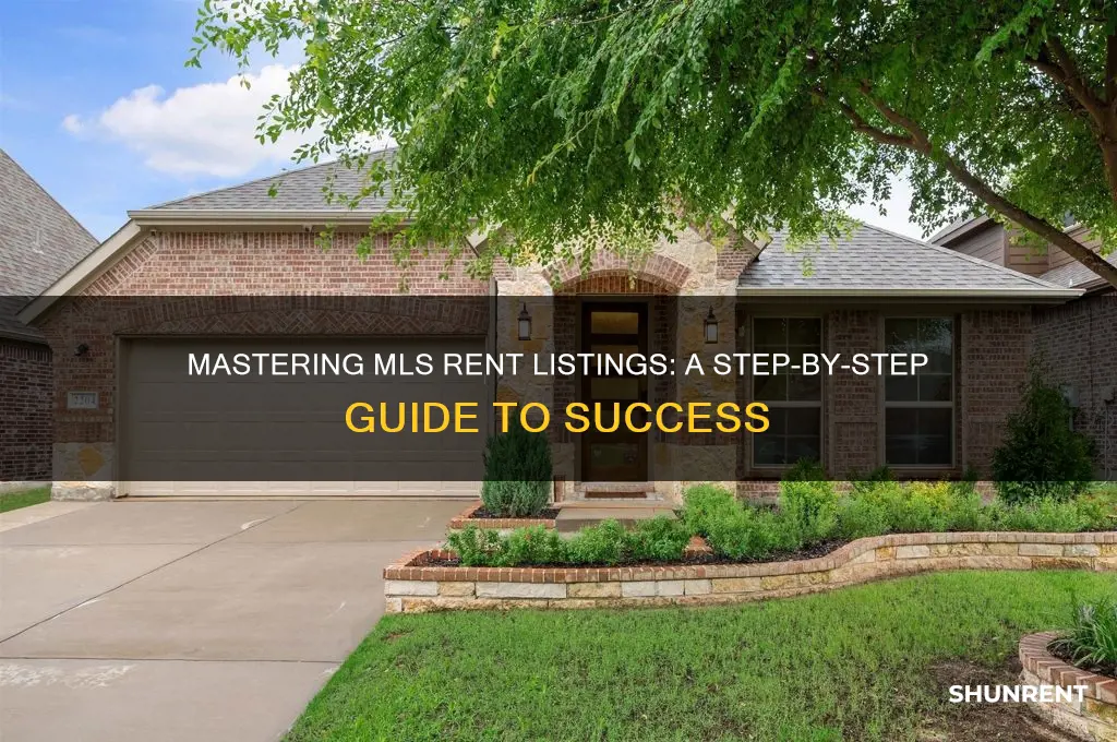 how to fill an mls rent listing