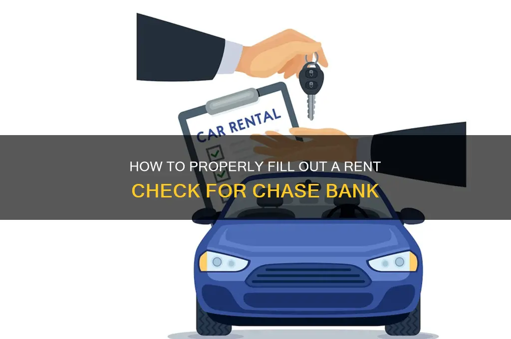 how to fill check for rent chase