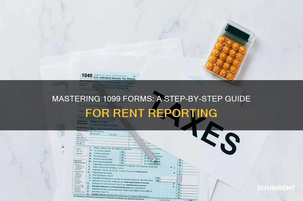 how to fill out a 1099 for rent