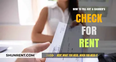 Mastering Rent Payments: A Step-by-Step Guide to Filling Out Cashier's Checks
