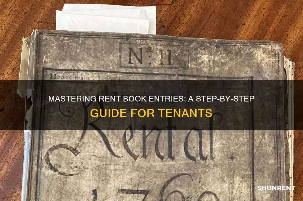 how to fill out a rent book