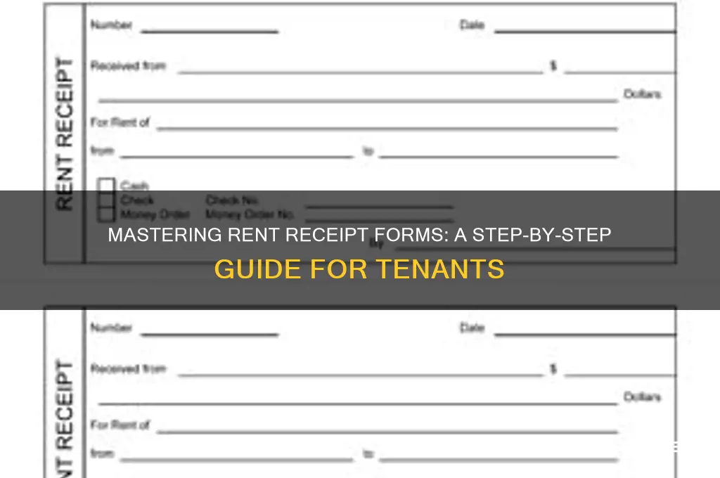 how to fill out a rent receipt form