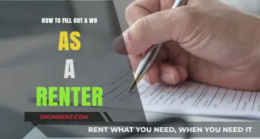 Renter's Guide: How to Fill Out a W9 Form Correctly