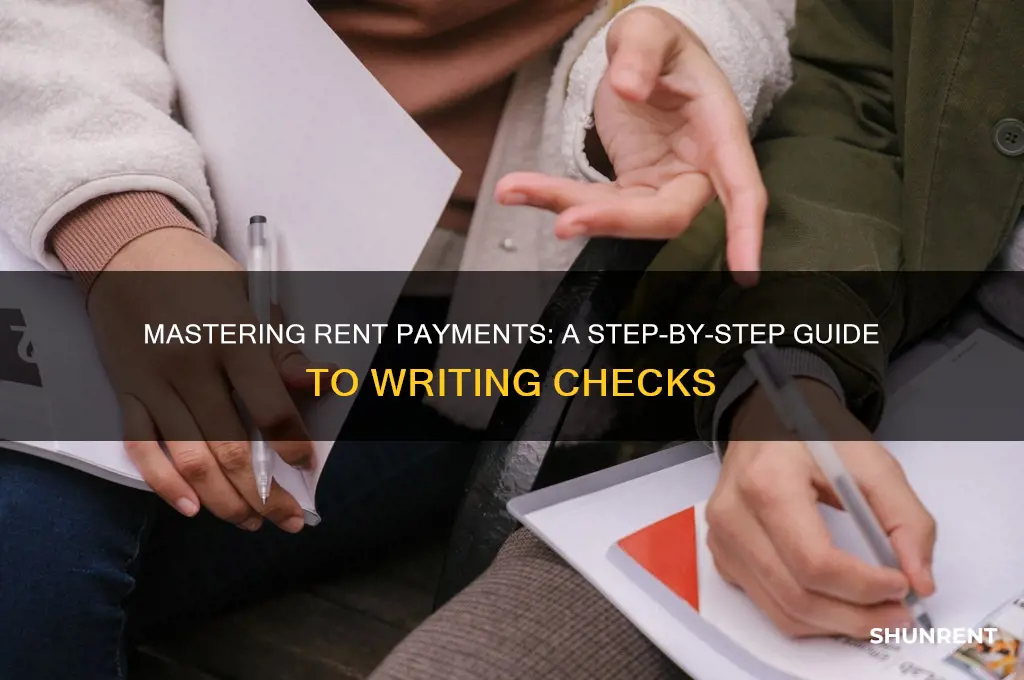 how to fill out chsck for rent