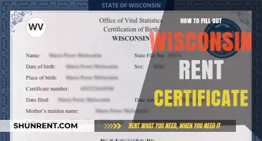 Step-by-Step Guide to Completing Wisconsin Rent Certificate Accurately
