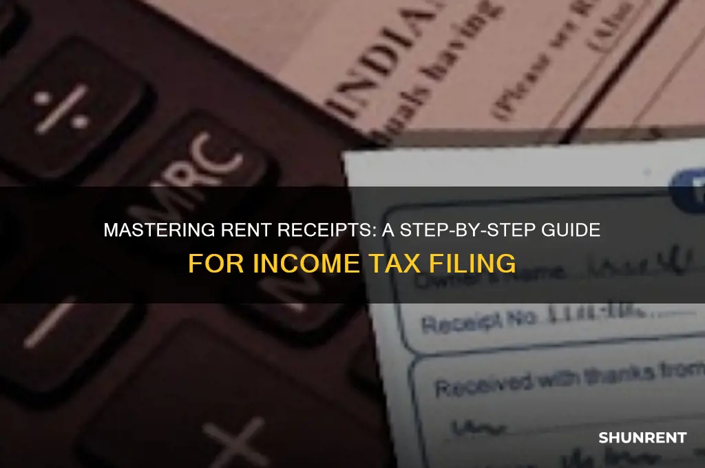 how to fill rent receipt for income tax