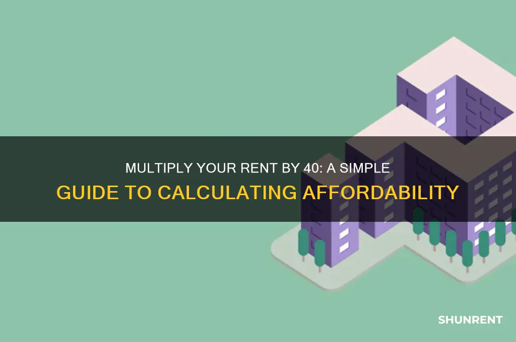 how to find 40 x your rent