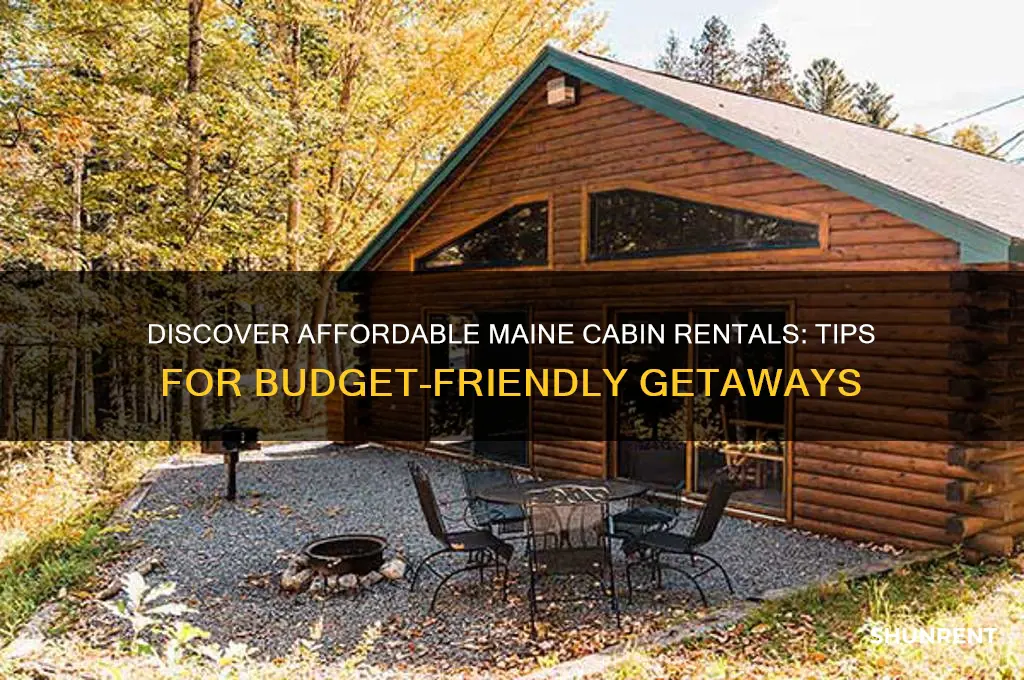 how to find a cheap cabin for rent in maine