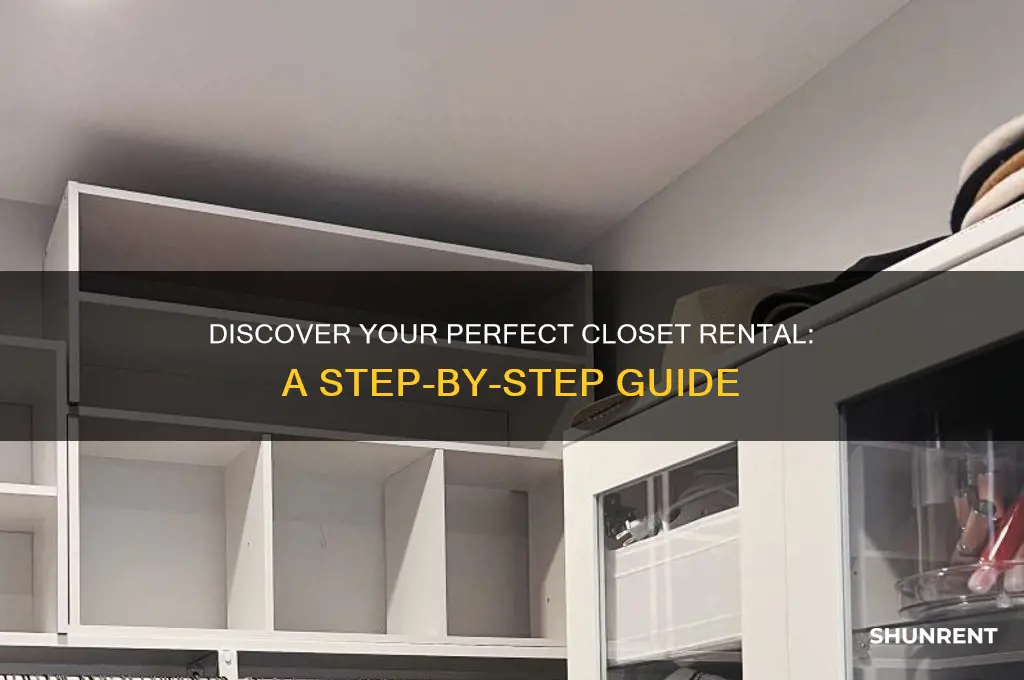 how to find a closet to rent