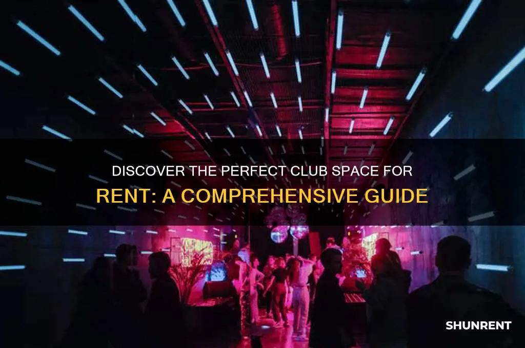 how to find a club space for rent