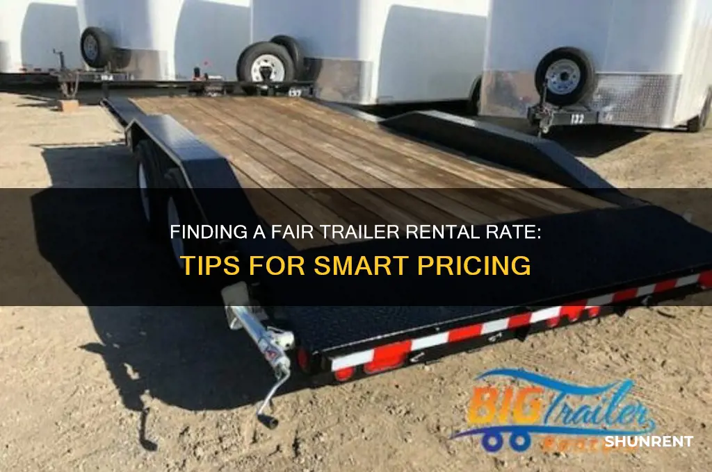 how to find a fair rate to rent trailer
