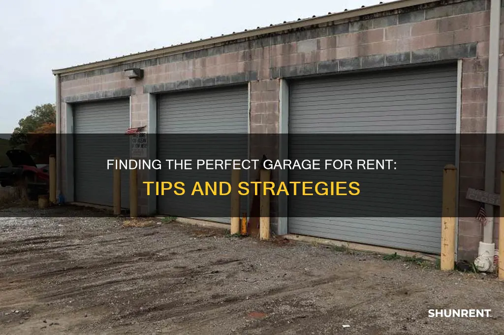 how to find a garage for rent