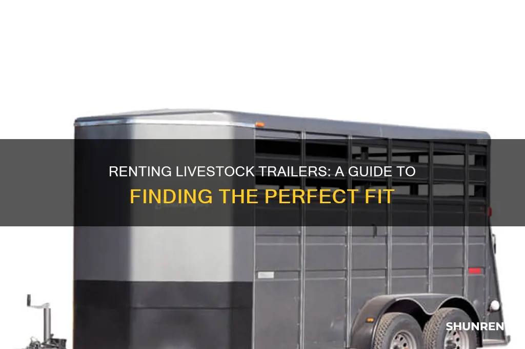 how to find a livestock trailer to rent