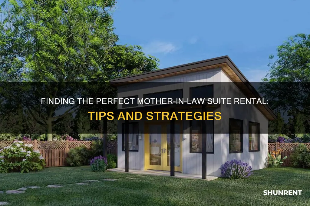 how to find a mother in law suite for rent