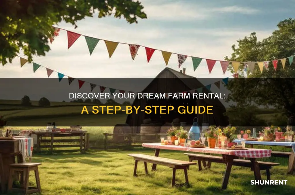 how to find a place on a farm for rent