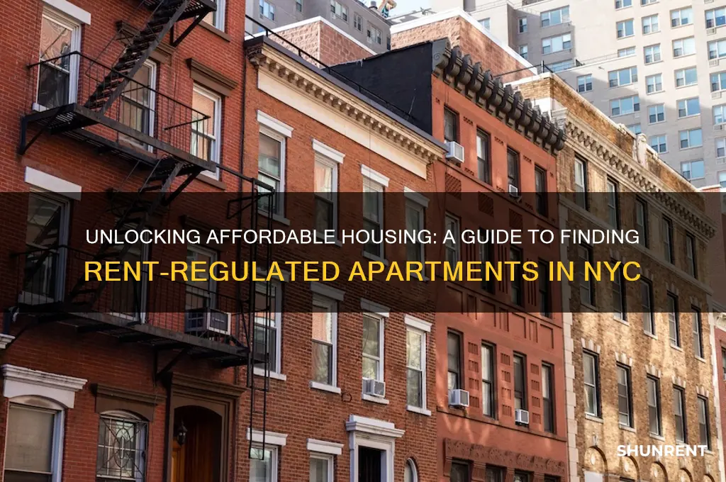how to find a rent regulated apt nyc