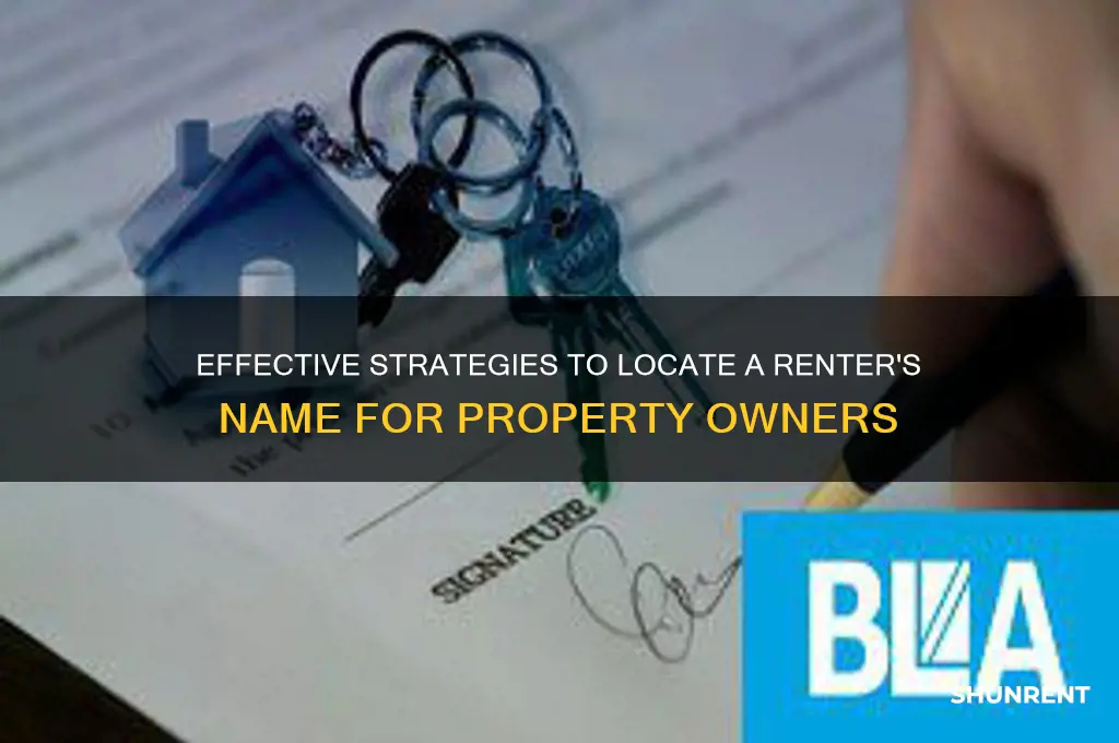 how to find a renter