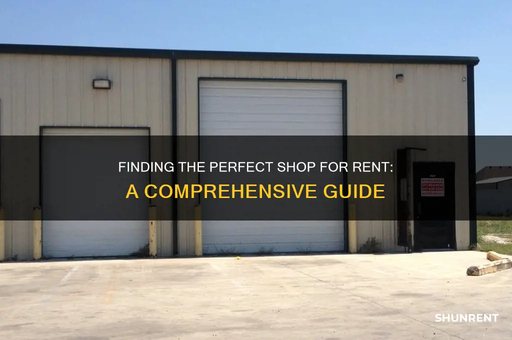 how to find a shop for rent