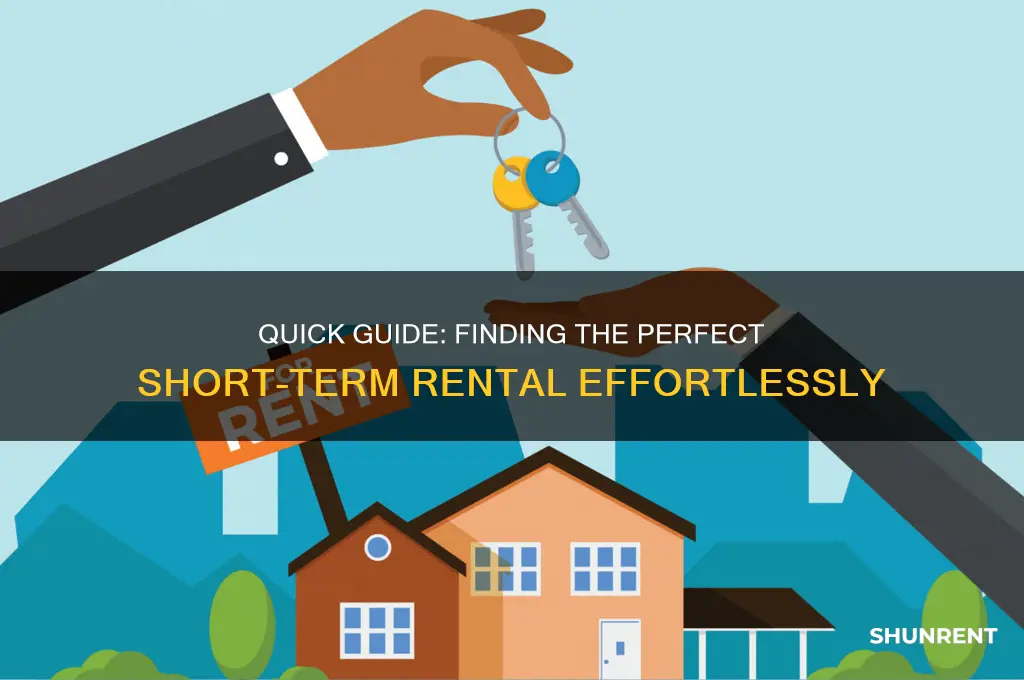 how to find a short term rental