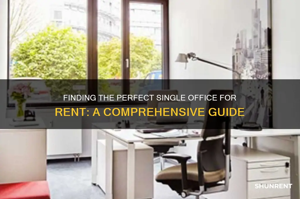 how to find a single office fore rent