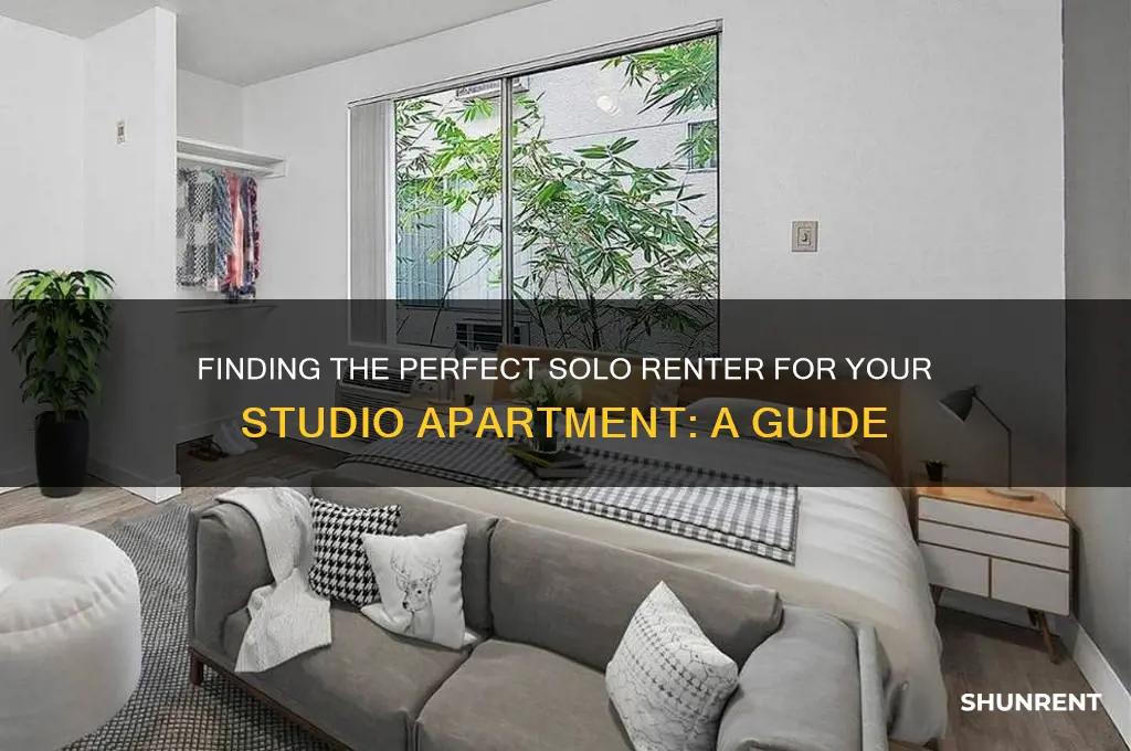 how to find a single renter for your studio apt