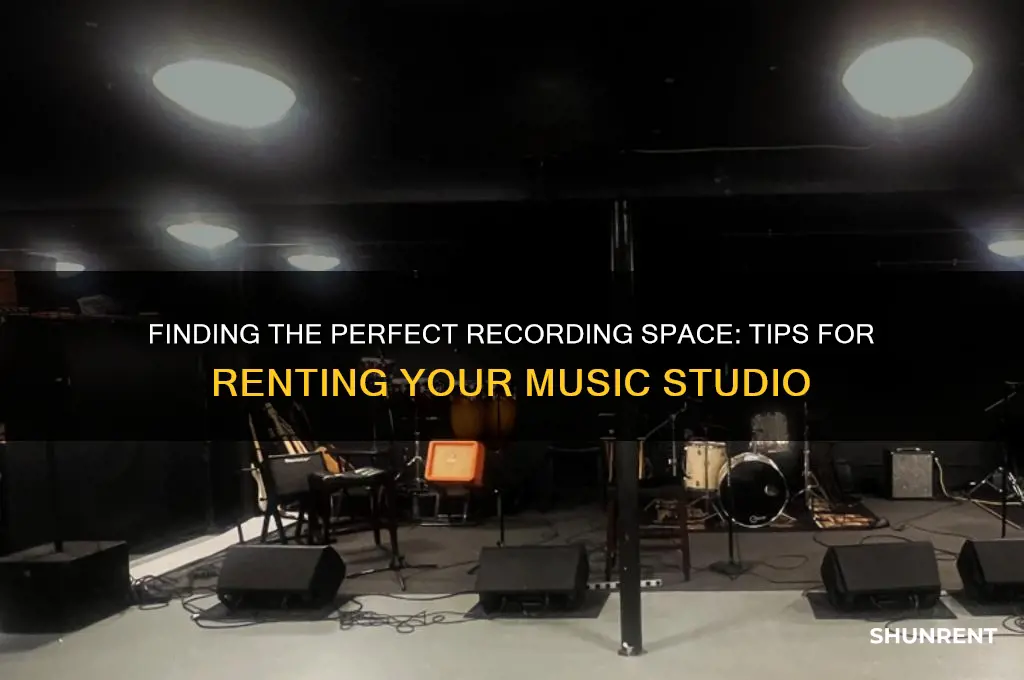 how to find a space to rent to record music