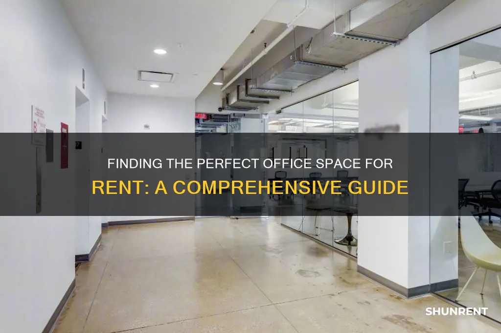 how to find an office space for rent
