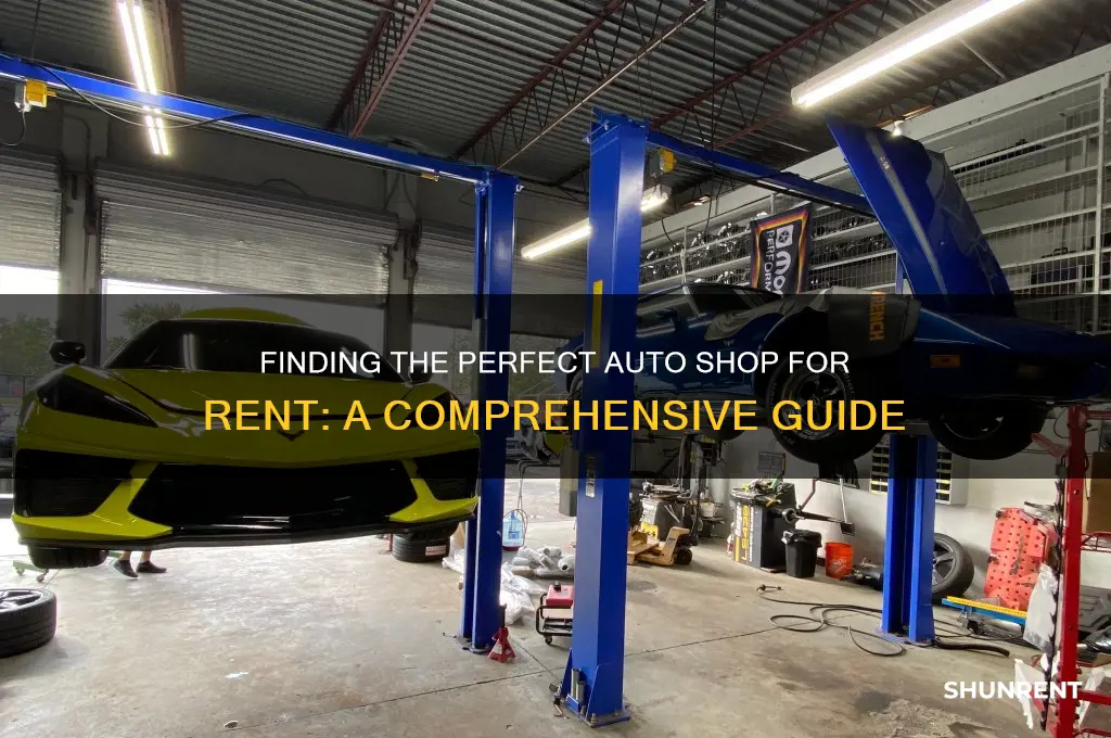 how to find auto shops for rent