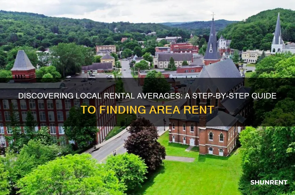 how to find avrage rent in an areas