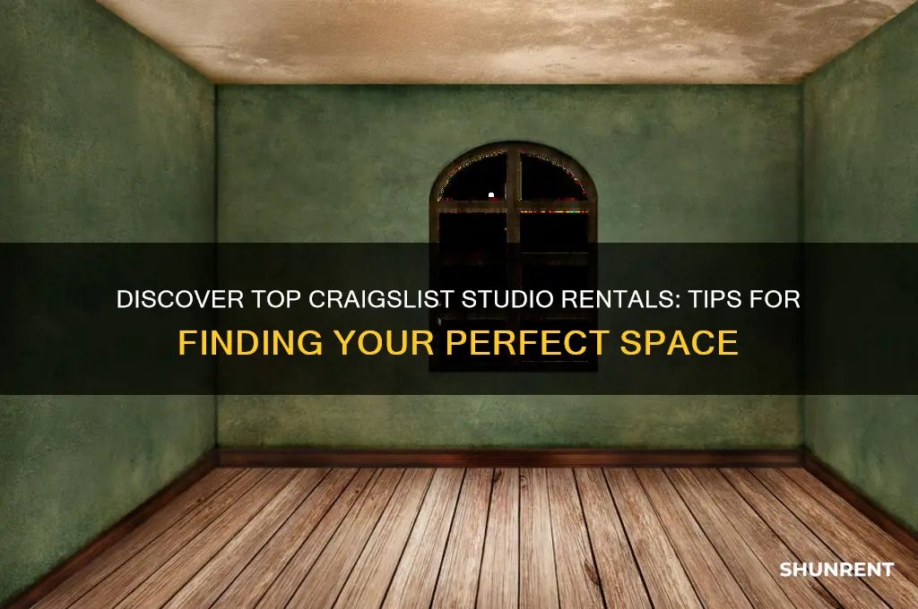 how to find best studios on craiglist for rent