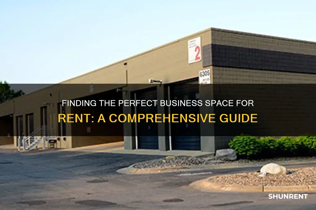 how to find business space for rent