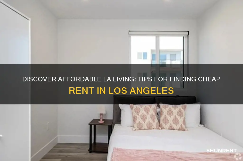how to find cheap rent in los angeles