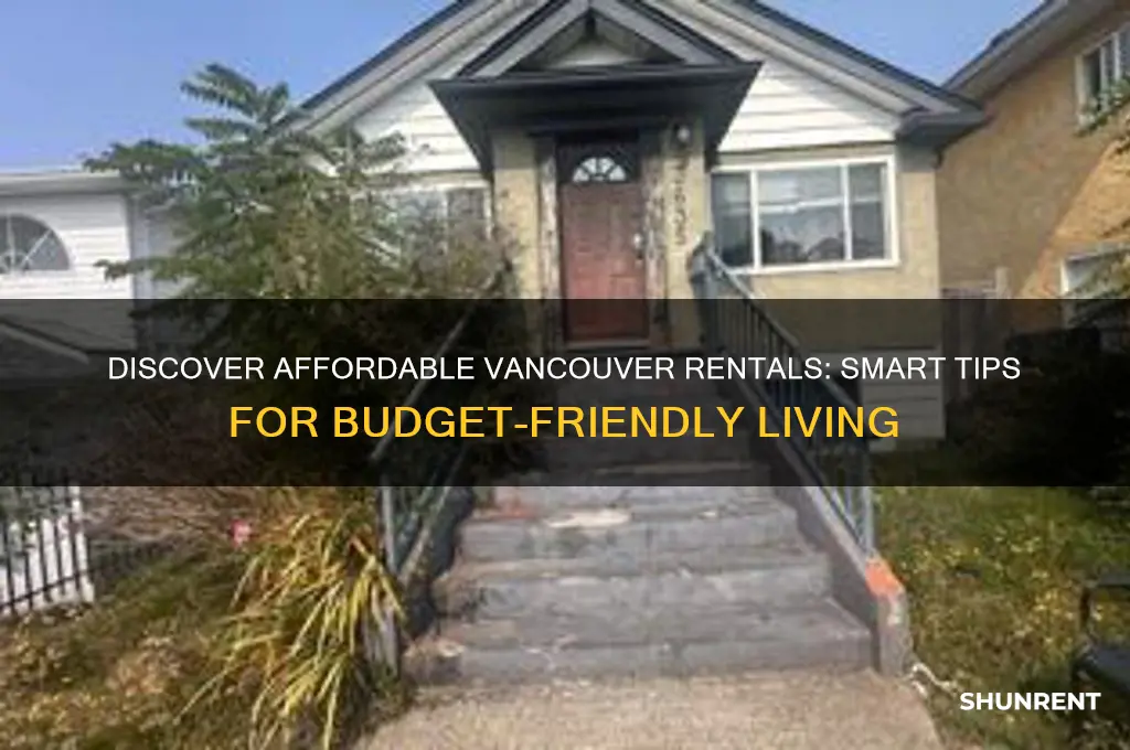 how to find cheap rent in vancouver
