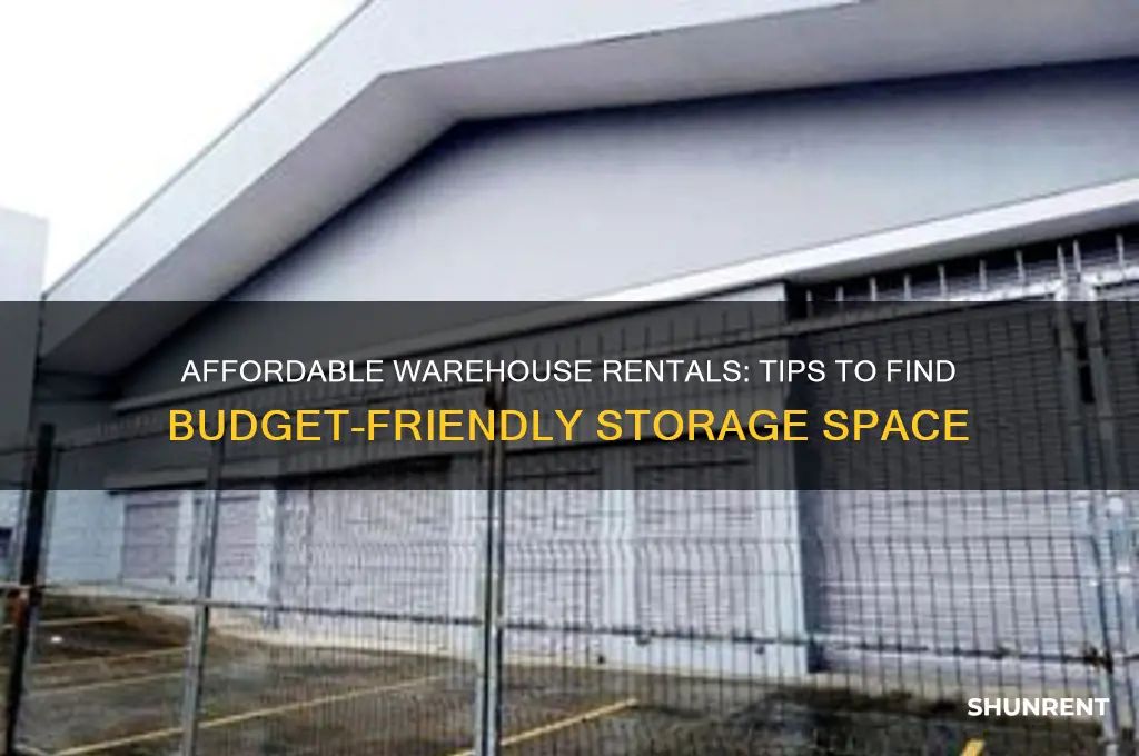 how to find cheap warehouse space for rent