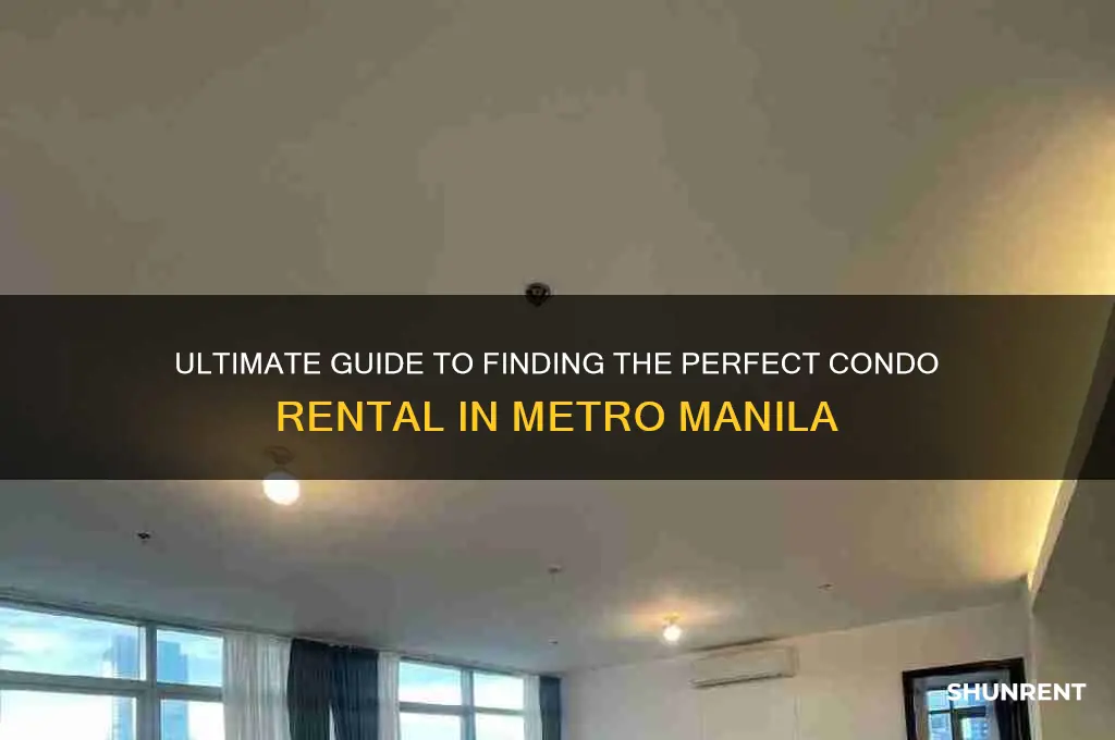 how to find condo to rent in metro manila