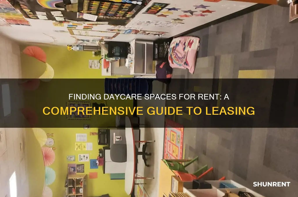 how to find daycare spaces for rent lease