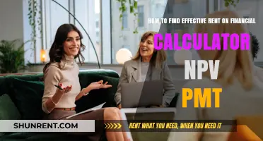 Calculate Effective Rent Using NPV and PMT Functions: A Guide