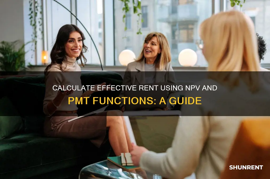 how to find effective rent on financial calculator npv pmt